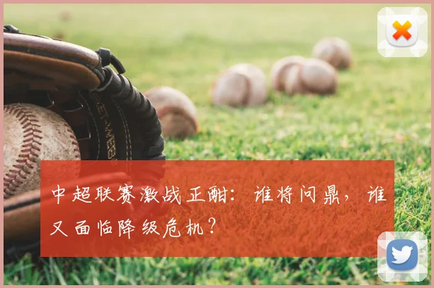 中超联赛激战正酣：谁将问鼎，谁又面临降级危机？